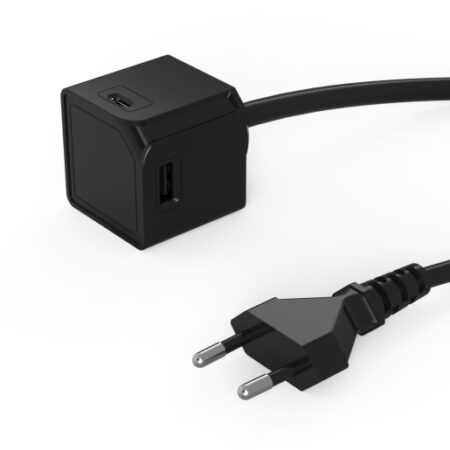 ALLOCACOC USBCUBE EXTENDED USB A+C EU; BLACK