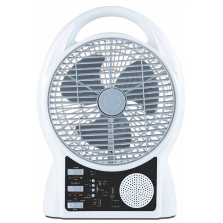U/TEC TYPHOON MULTIMEDIA AC/DC 2-SPEED FAN W/BUILT-IN LED EMERG LIGHT