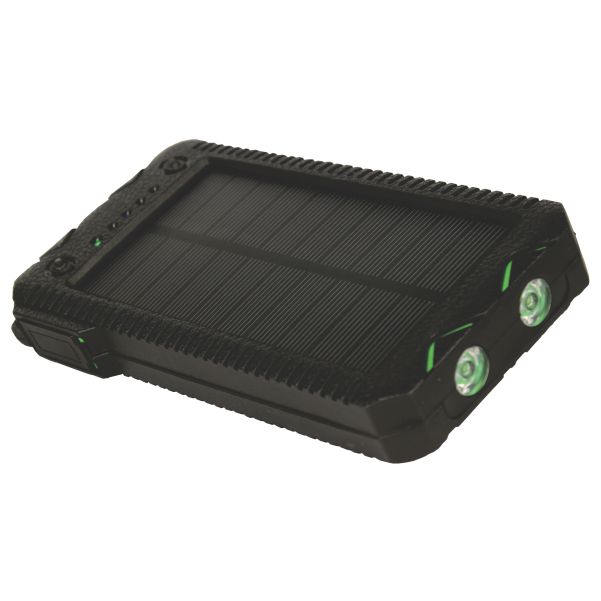SURVIVA SOLAR POWER BANK W/FLASHLIGHT & LIGHTER 12000mAh