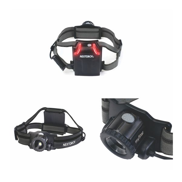NEXTORCH MYSTAR 2019 RECHARGE ZOOM 3000mAh 760 LUMENS HEADLAMP BLK