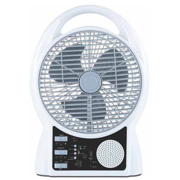 U/TEC TYPHOON MULTIMEDIA AC/DC 2-SPEED FAN W/BUILT-IN LED EMERG LIGHT