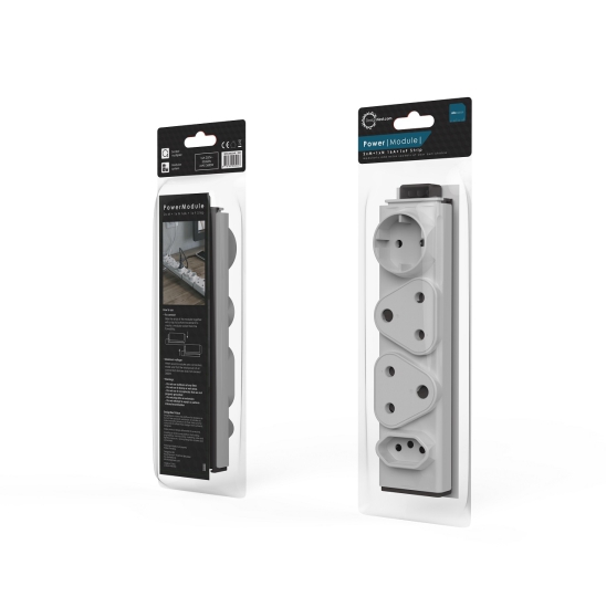 ALLOCACOC POWERSTRIP MODULE 2XM + 1XN + 1 X F STRIP