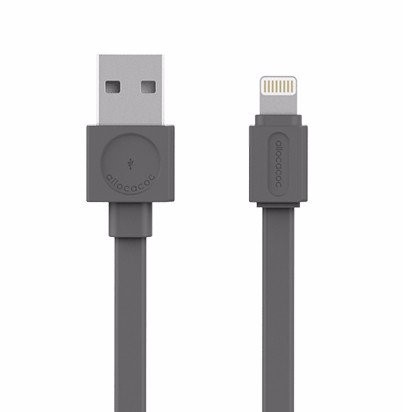 ALLOCACOC USBCABLE LIGHTNING MFI GREY