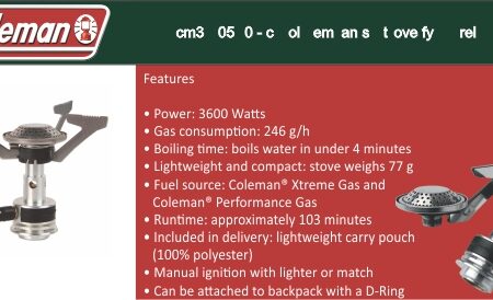 COLEMAN 2000028073 STOVE FYRELITE