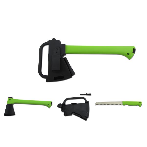 ULTRAEDGE 352mm AXE & SAW W/SHEATH & F/STARTER GREEN