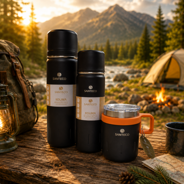 SANTECO ALL DAY FLASK COMBO (CARBON BLACK)