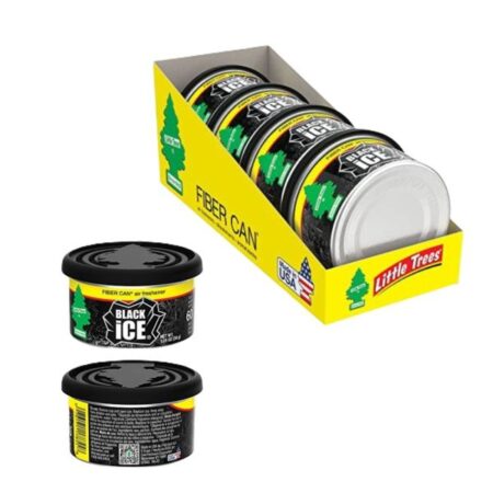 LITTLE TREES FIBER CAN - BLACK ICE (4 PACK)