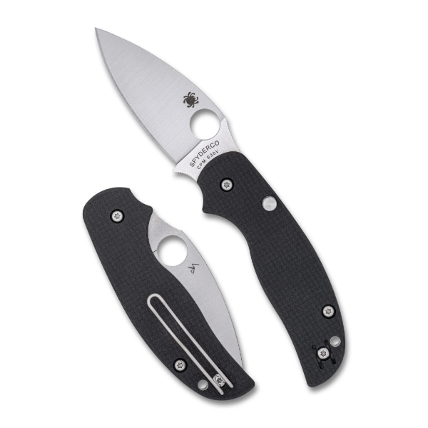 SAGE 6 BUTTON COMPRESSION LOCK CARBON FIBER CPM S30V PLAINEGES - C123CFBCLP