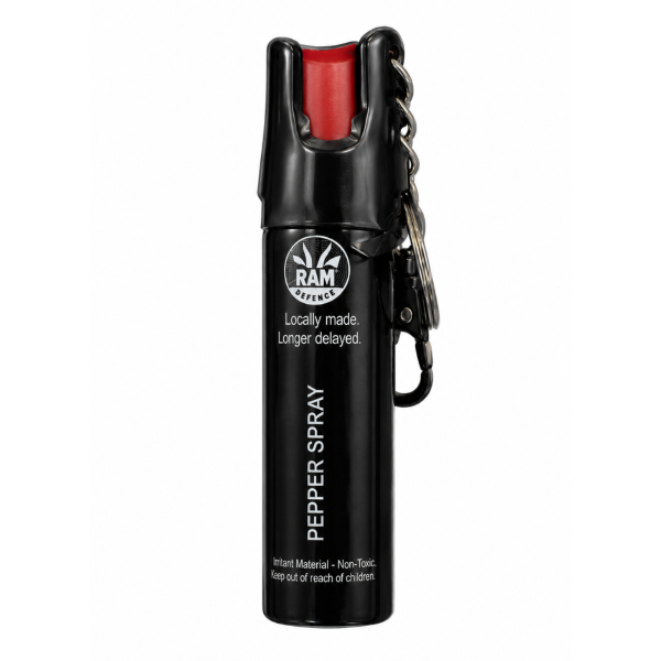 RAM DEFENSE KEY RING PEPPER STREAM 20ML - CLAM BLACK