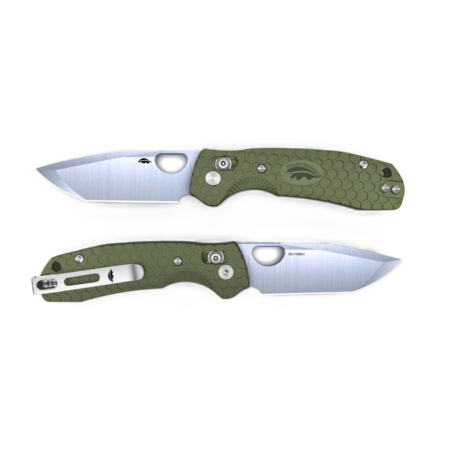 HONEY BADGER CROSS-BOLT TANTO PLAIN MED-LARGE L/R FRN