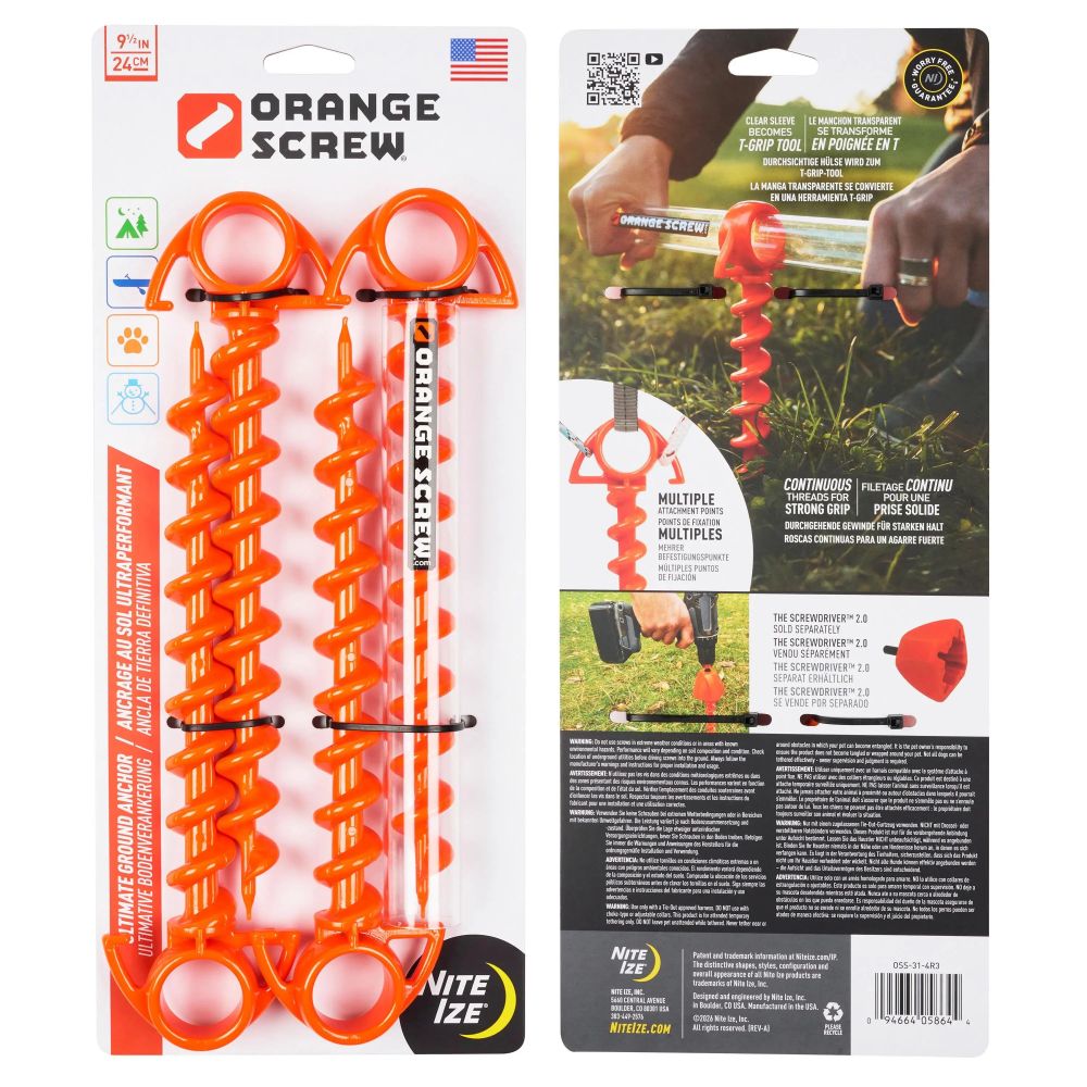ORANGE SCREW® SMALL ULTIMATE GROUND ANCHOR (4 PACK)