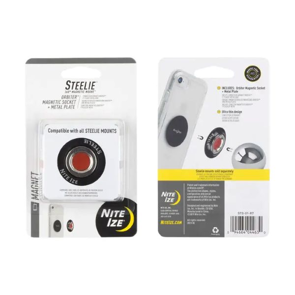 STEELIE ORBITER MAGNETIC SOCKET + METAL PLATE